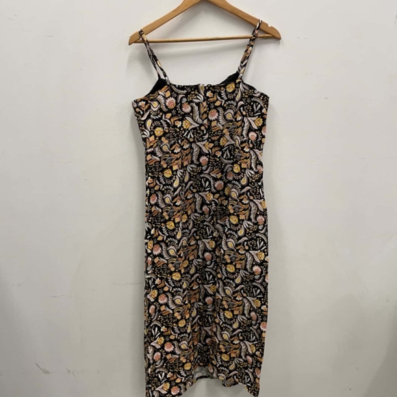 SEED HERITAGE Linen Floral Paisley Midi Dress - Picture 13 of 16